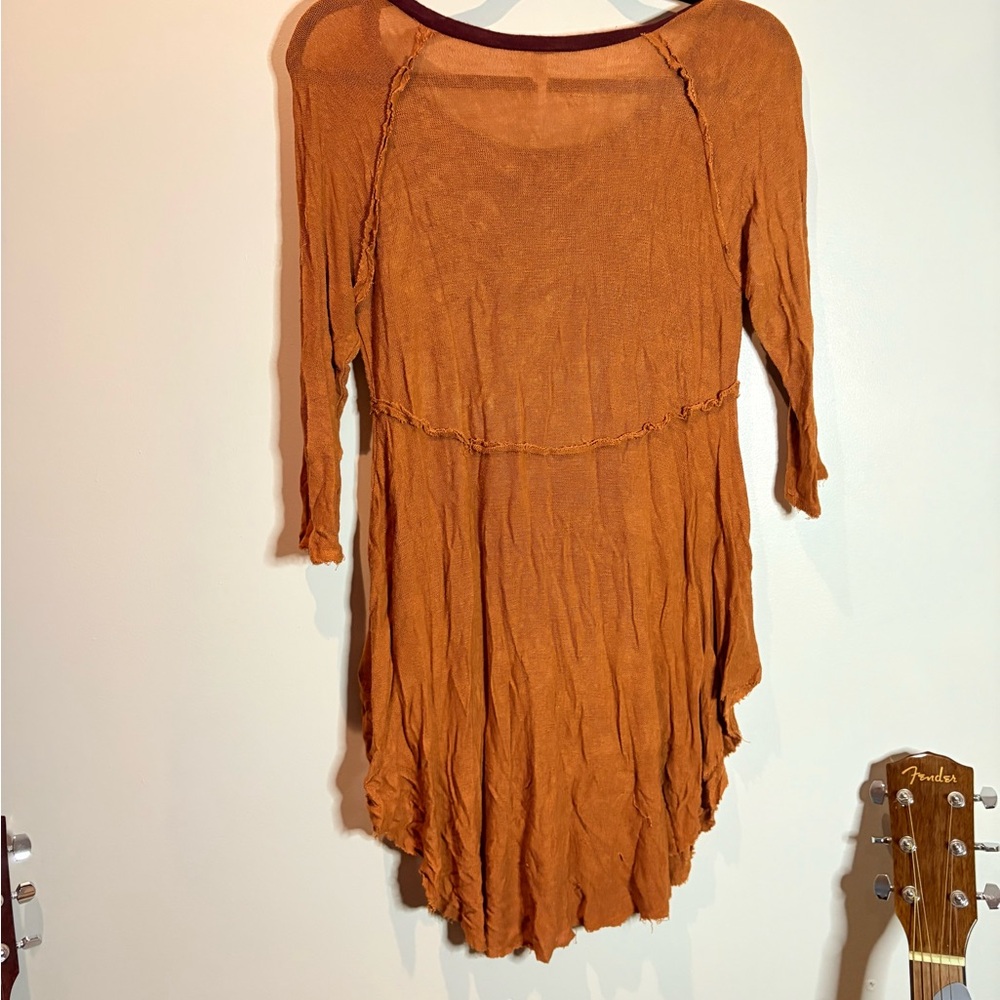 Intimately Free People Rust Orange ‘Weekends Layering Top’ - Picture 6 of 8